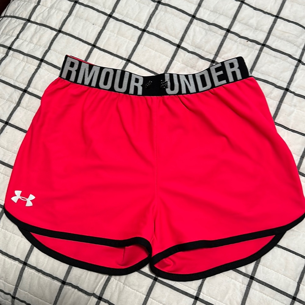 Youth Under Armour shorts.
